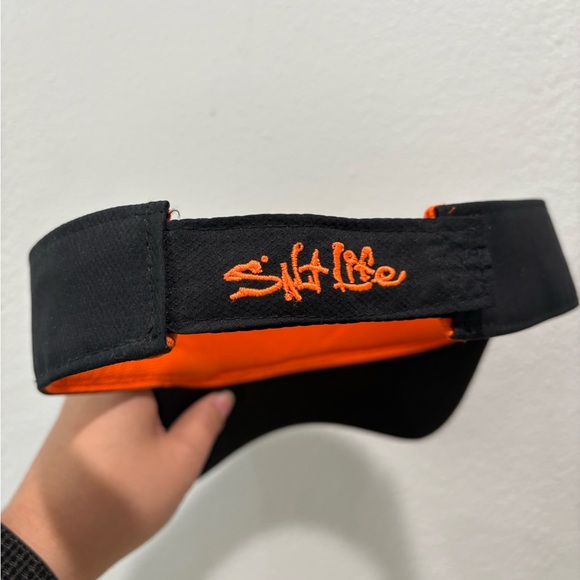 Salt Life Black and Orange Visor - Picture 2 of 6